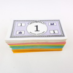 1998 Monopoly Deluxe Edition Replacement Parts Play Money Cash Paper Money