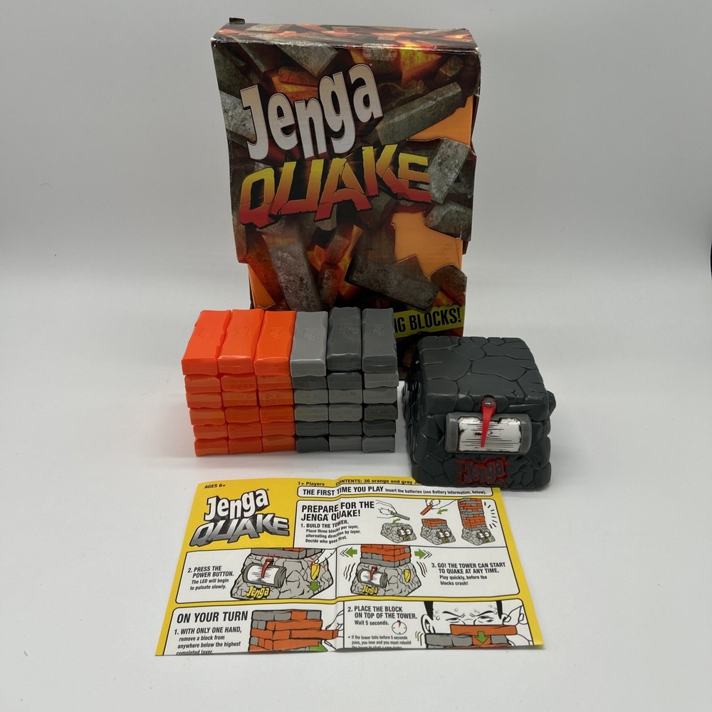 Jenga Quake COMPLETE Hasbro Gaming 2012 Tower Building Game Blocks