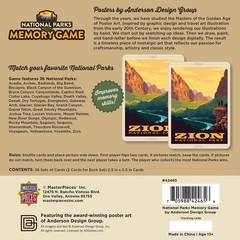 MasterPieces – National Parks Officially Licensed Memory Game