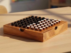 Wooden Othello Board Game – Stylish Decor and Educational Strategy for Families