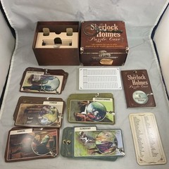SHERLOCK Holmes Puzzle Case Game Box Sterling Innovation Open Box Complete