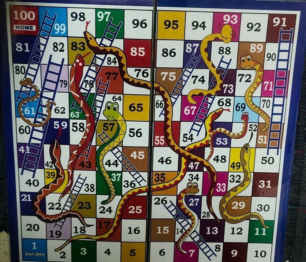 Ludo & Snakes Ladder board game (Family Game) indian childhood games , Free Ship