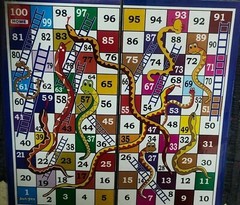 Ludo & Snakes Ladder board game (Family Game) indian childhood games , Free Ship