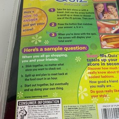 Teen Ms. Quiz Electronic Quiz Game Volume 1 Mattel 1999 (E)