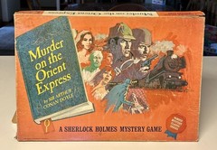 Vintage 1967 Sherlock Holmes Murder on the Orient Express Board Game Complete
