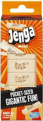 Jenga Mini Game Pocket Sized Gigantic Fun Ages 6 and up, for 1 or More Players