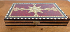 Beautiful Backgammon – Marquetry Hinged Case Wood Inlays No pieces
