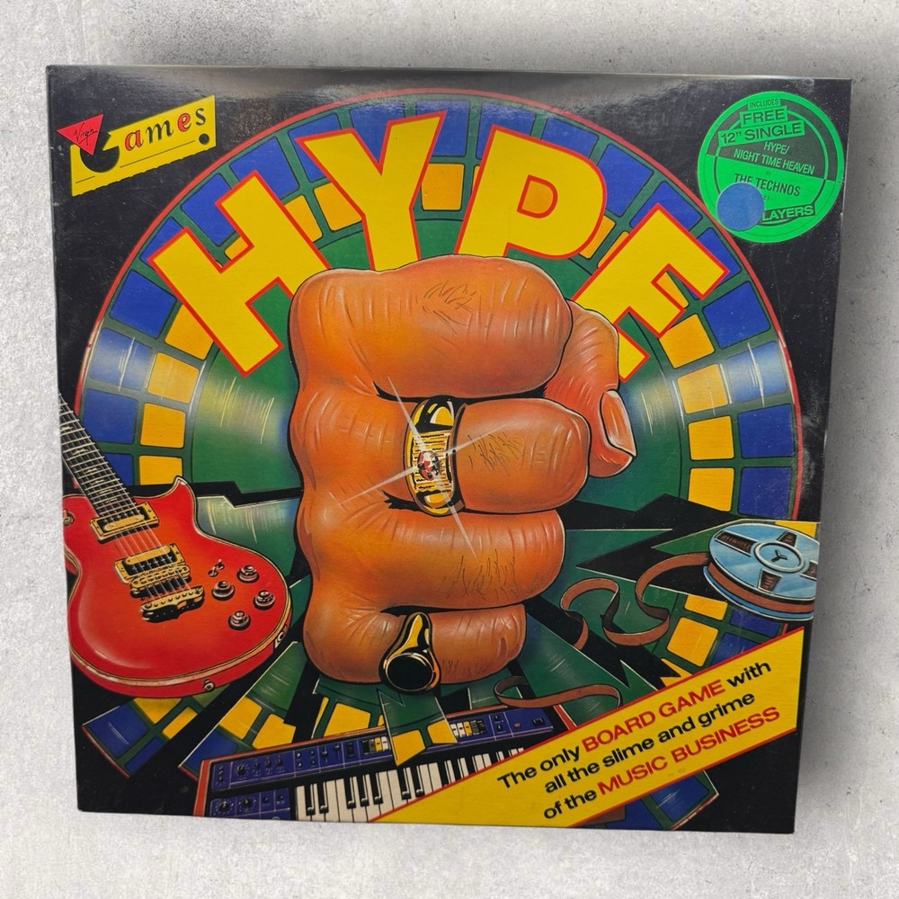 Vintage Hype Board Game Virgin Games Music Business Made in England