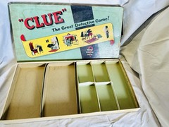 100% COMPLETE 1949 Vintage CLUE Board Game Parker Brothers Long Box Antique