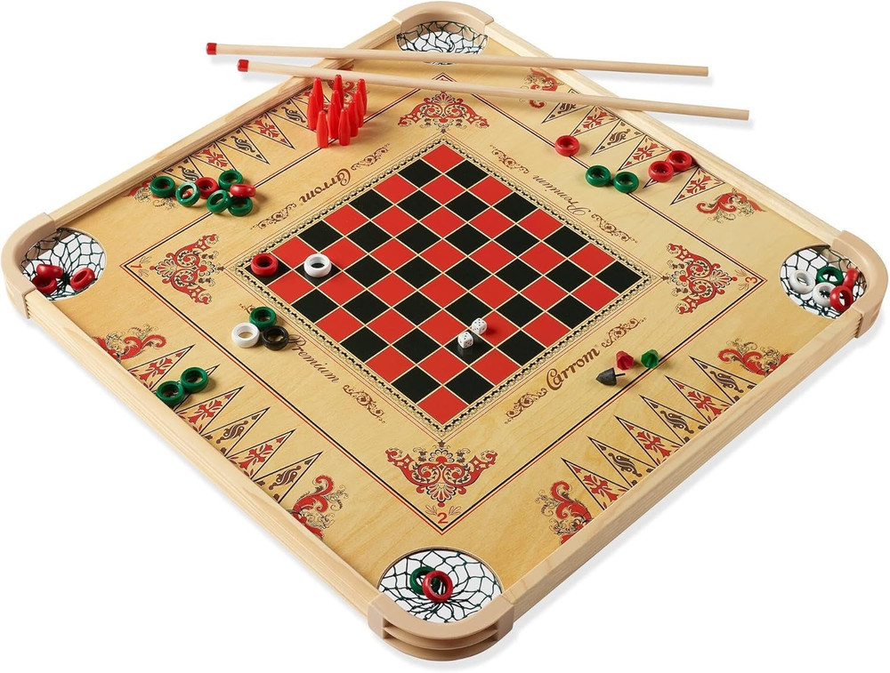 Board Game Set — Large Board Games for Adults & Children — over 85 Board Games f
