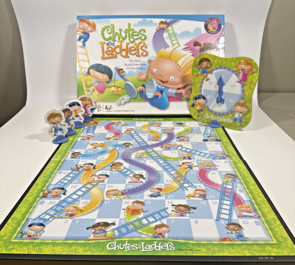 Milton Bradley Chutes and Ladders Board Game Kids Ages 3+ Multi Classic 04555