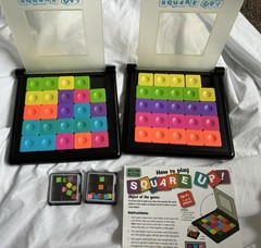 Mindware 2009 Green Box SQUARE UP! Tile Strategy Puzzle Race Game Complete