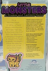 Little Monsters A Snake And Ladders Game 2-6 Players Ages 3+Sealed By Outset New
