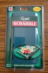 POCKET SCRABBLE GREEK PORTABLE MAGNETIC GAME MATTEL GREECE 2006 NEW SEALED HTF