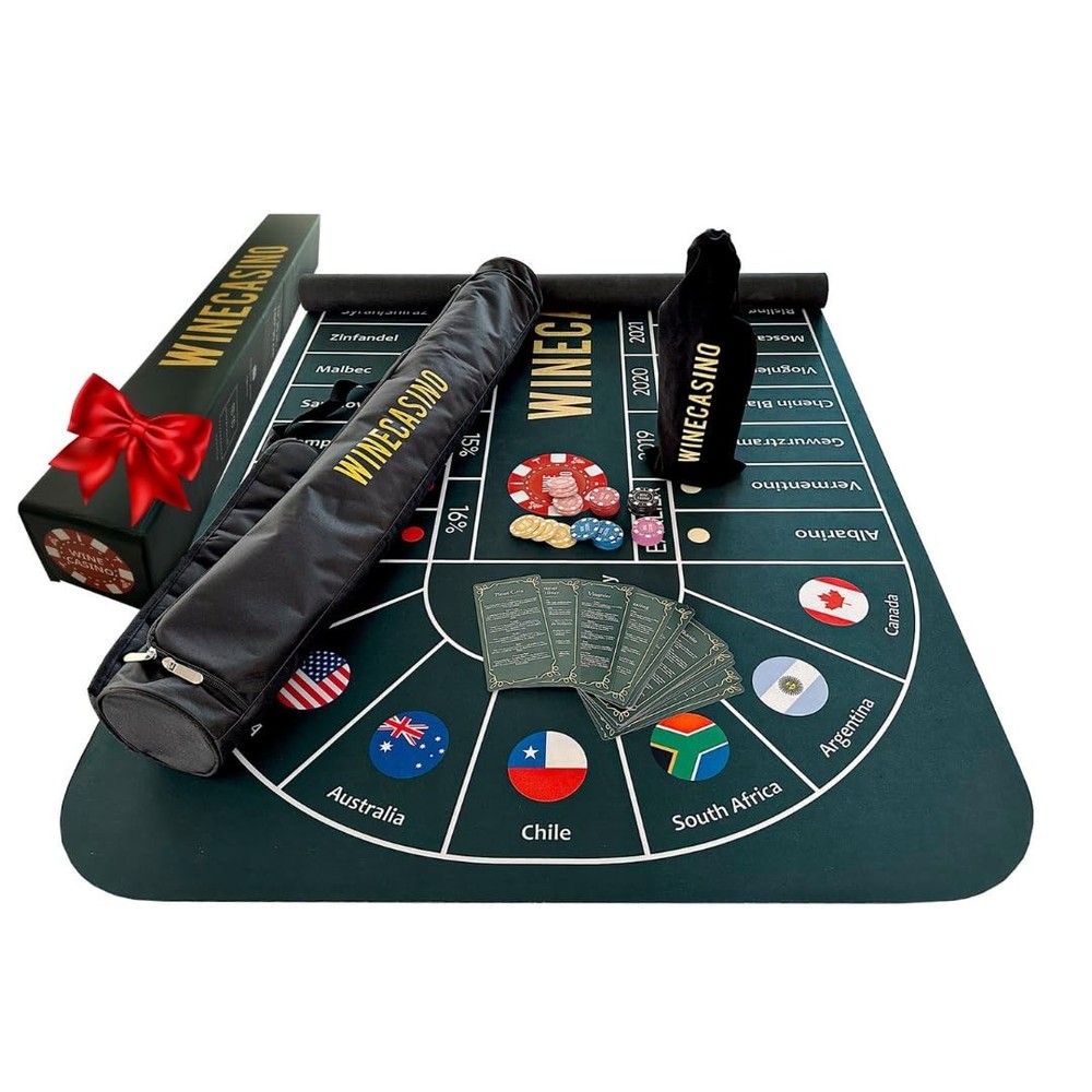 WINECASINO Educational Sensory Adult Party Board Game Mat Gift for Geeks 3+ Play