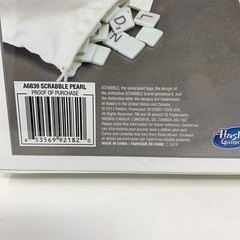 SCRABBLE Edition Pearlescent Board White w/Silver Accents Hasbro 2013 Sealed