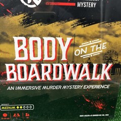 Hunt a Killer Body on the Boardwalk Immersive Murder Mystery Game Board New