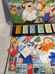 100% COMPLETE! MONOPOLY FAMILY GUY COLLECTOR’S EDITION BOARD GAME PEWTER PIECES