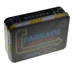 Parkade Board Game Tin Box Fast Paced Word Association Fun Facade Family Party