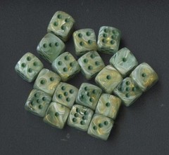 CHX27809 Geren w/Dark Green 12 mm Dice Block ( 36dice) 40k necromunda