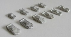 Formula De 1990s Sports & GT Cars ~ Set of 10 unpainted playing game pieces ~