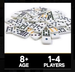 Spin Master Games Cardinal Classics Double Nine Dominoes 55pc Set in Storage Tin