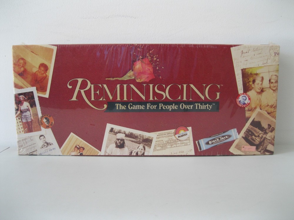 Reminiscing Board Game for People Over Thirty 1939-1979 Trivia New Sealed 1989