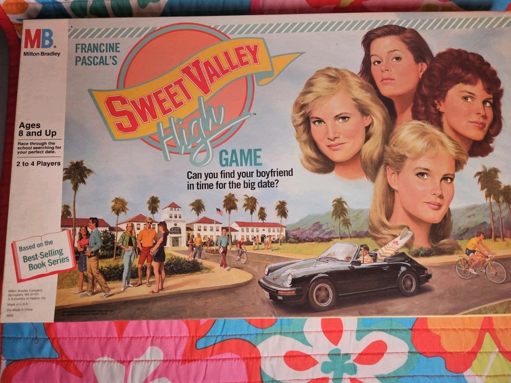 Sweet Valley High Vintage Board Game 100% COMPLETE 1988 Includes Box + Manual