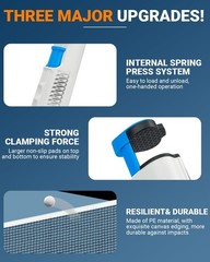 Retractable Ping Pong Net, Upgrade Table Tennis Net Stands Upright Without Sa…