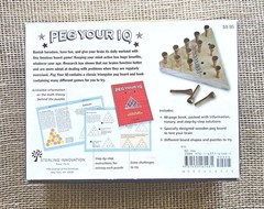 Peg Your IQ Dave Oliver Peg Board Game W/ Manual Sterling Inovations