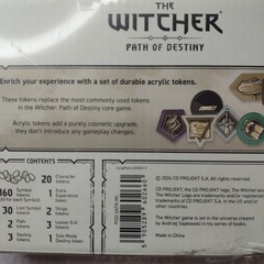 The Witcher Path of Destiny Core Game Acrylic Tokens New Sealed! FREE SHIPPING