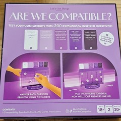 Let’s Get Deep Are We Compatible? Compatibility Board Game 200 Questions 18+ 2P