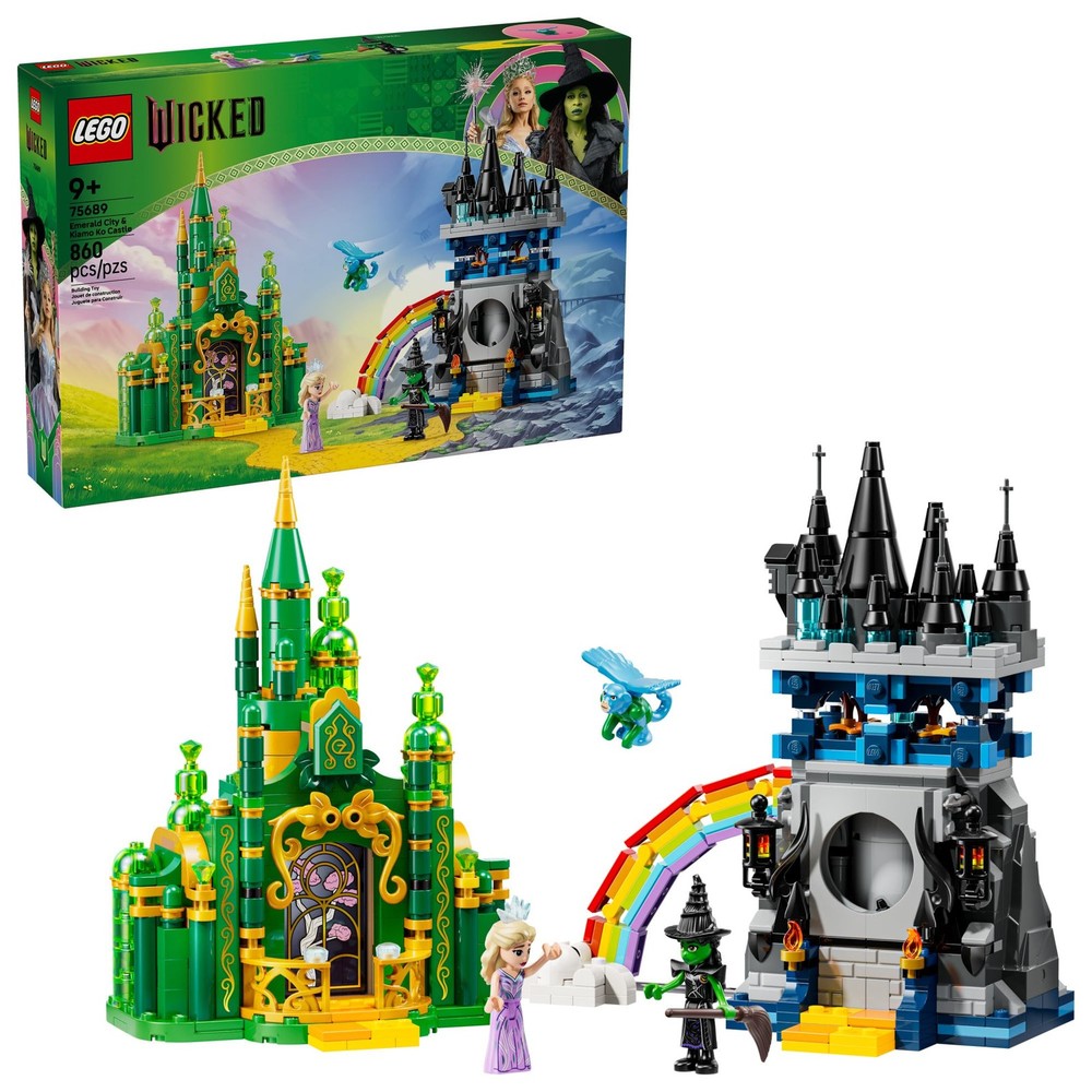 LEGO Wicked Emerald City Kiamo Ko Castle Building Set 75689 2 Playsets Elphaba
