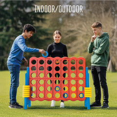 SALE Realplay Giant 4ft 4-in-a-Row Connect Game w/ 42 Rings Indoor Outdoor