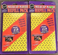 2 Vintage Official Pog Milkcap Makers 1995 Retro Toy Machines Refill Packs