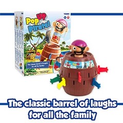 TOMY Pop-Up Pirate Board Game – Fun Family Game Night Activity for Kids Ages 4+