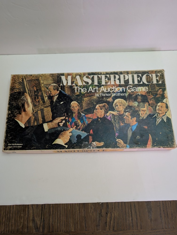 Parker Brothers Masterpiece: The Classic Art Auction Board Game 1996 COMPLETE