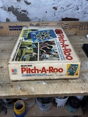 Vintage Milton Bradley Pitch-A-Roo Bean Bag Game Rare Complete