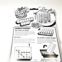 Pocket Travel Checker DropTravel Portable Pocket 1 Or 2 Player Board Game
