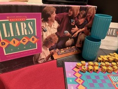 1987 Liars Dice Game Complete Milton Bradley Original
