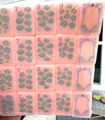 PARIS PINK Acrylic American Mahjong Tiles Set 160 Pcs US Seller Fast Ship NEW