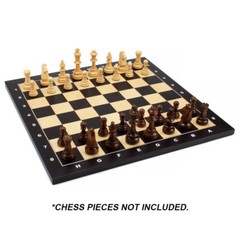 21×21″ Maple Inlaid Wood Chess Board with 57mm Square. Pro Flat Chess Game Board