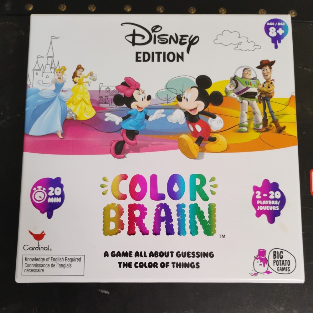 Disney Color Brain Board Game Fun Family Quiz Guessing New And Sealed 2019