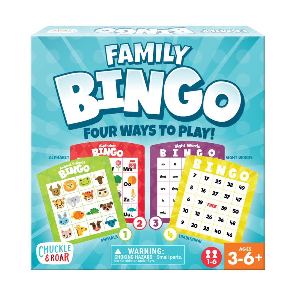 Chuckle & Roar Board Games Family Bingo Box VG+/NM