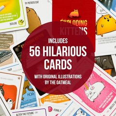 Exploding Kittens Original Edition – 2-5 Players – Ages 7+ – 15 Minutes to Play