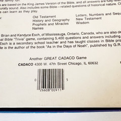 Cadaco Childrens Bible Trivia Board Game 1984 Christian Religious 2100 Questions
