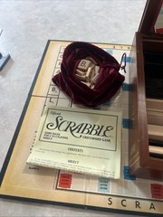 Scrabble Vintage Game Collection Bookshelf Board Game 100% Complete