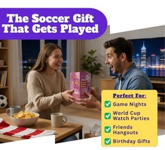 2026 World Cup Soccer Trivia Game, Nations & Icons – 150 Quiz Questions, 5 Fu…