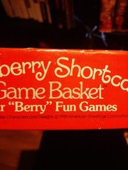 Parker Brothers Strawberry Shortcake Game Basket Vintage 1981 Four Games In Box!