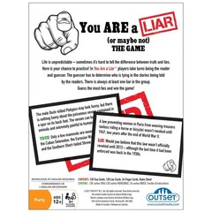 Outset Media: You Are A Liar (or Maybe Not) Card Game Family Board BRAND NEW